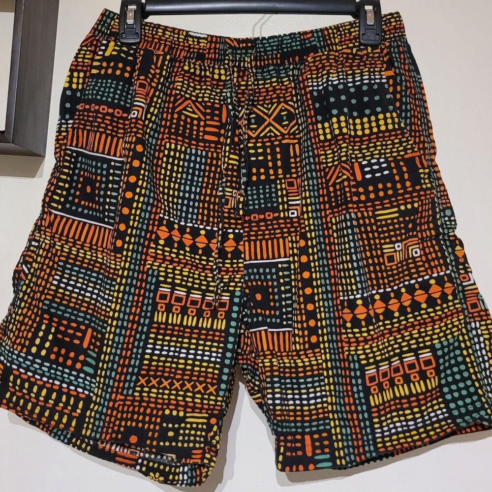 Super Massive Retro Style Drawstring Shorts Mens Medium